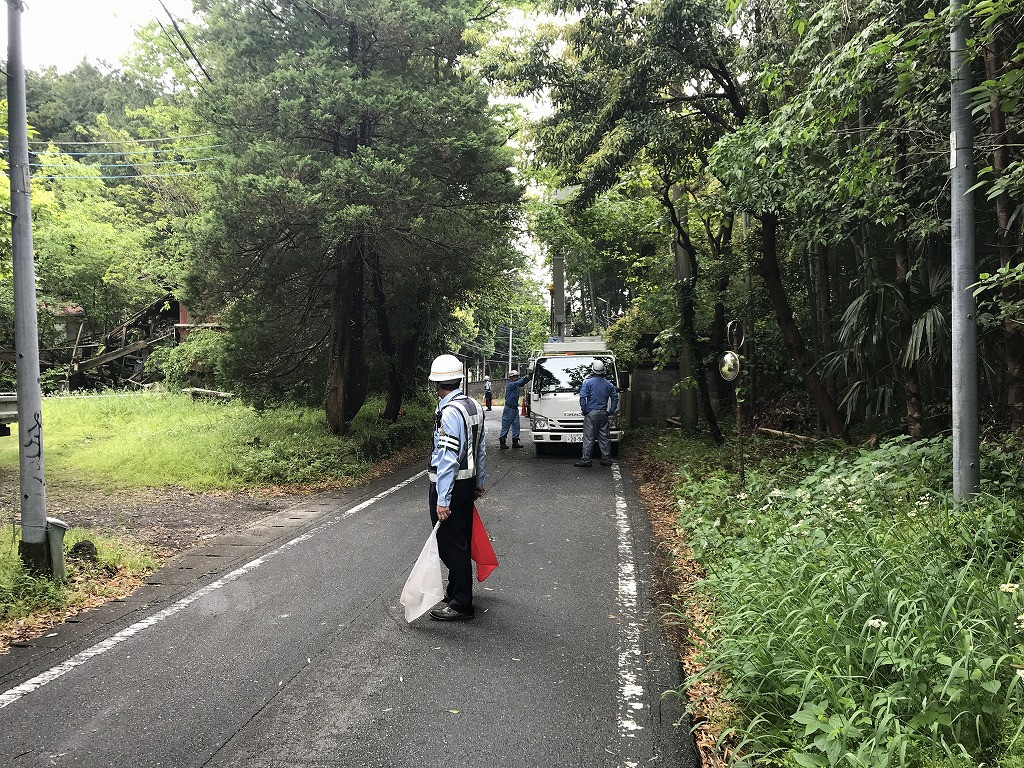 交通誘導状況
