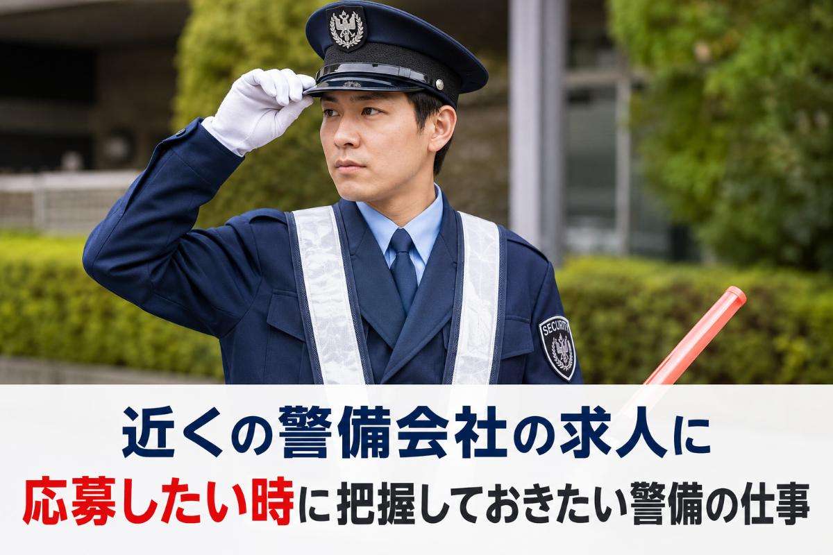 近くの警備会社の求人に応募したい時に把握しておきたい警備の仕事